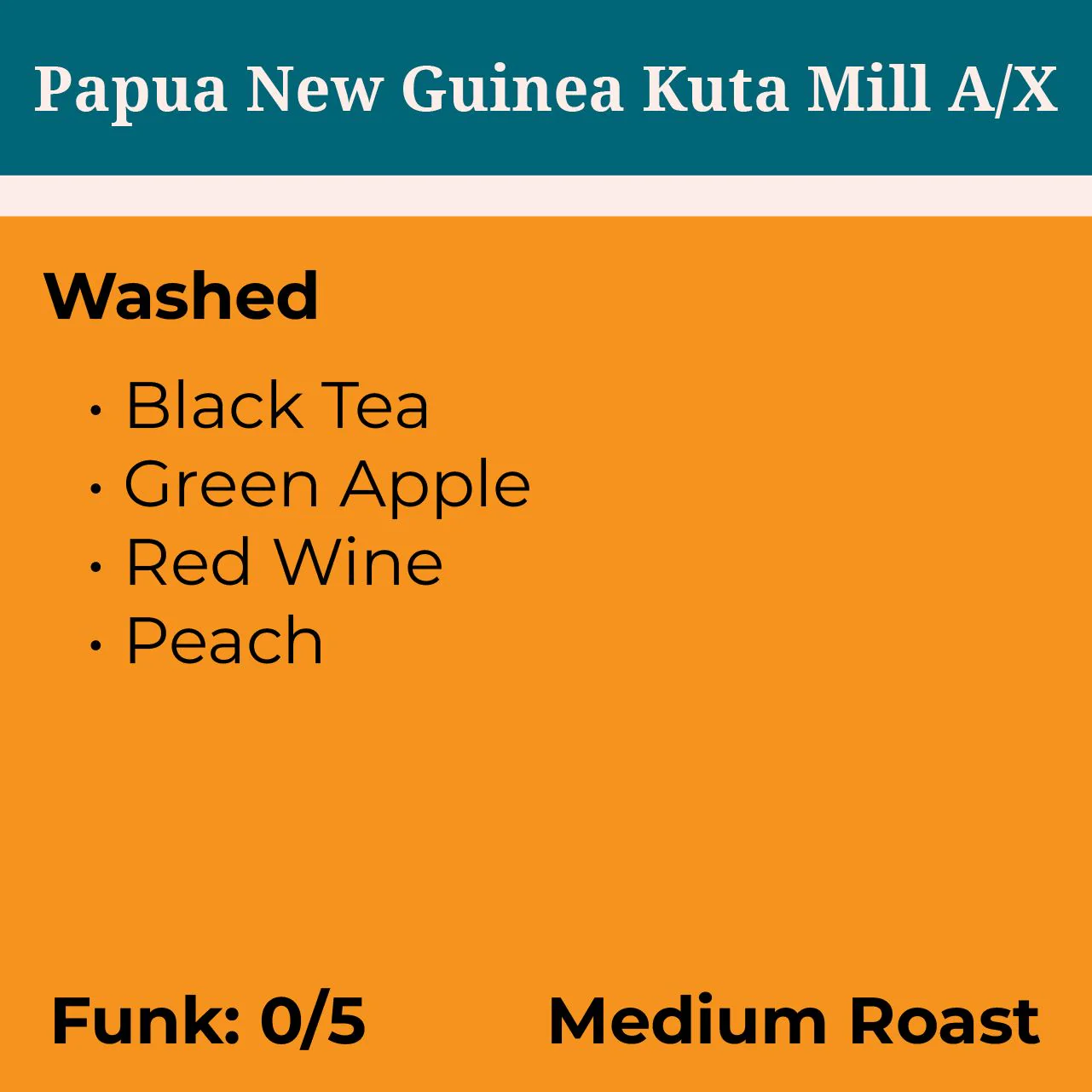 Papua New Guinea Kuta Mill A/X Washed