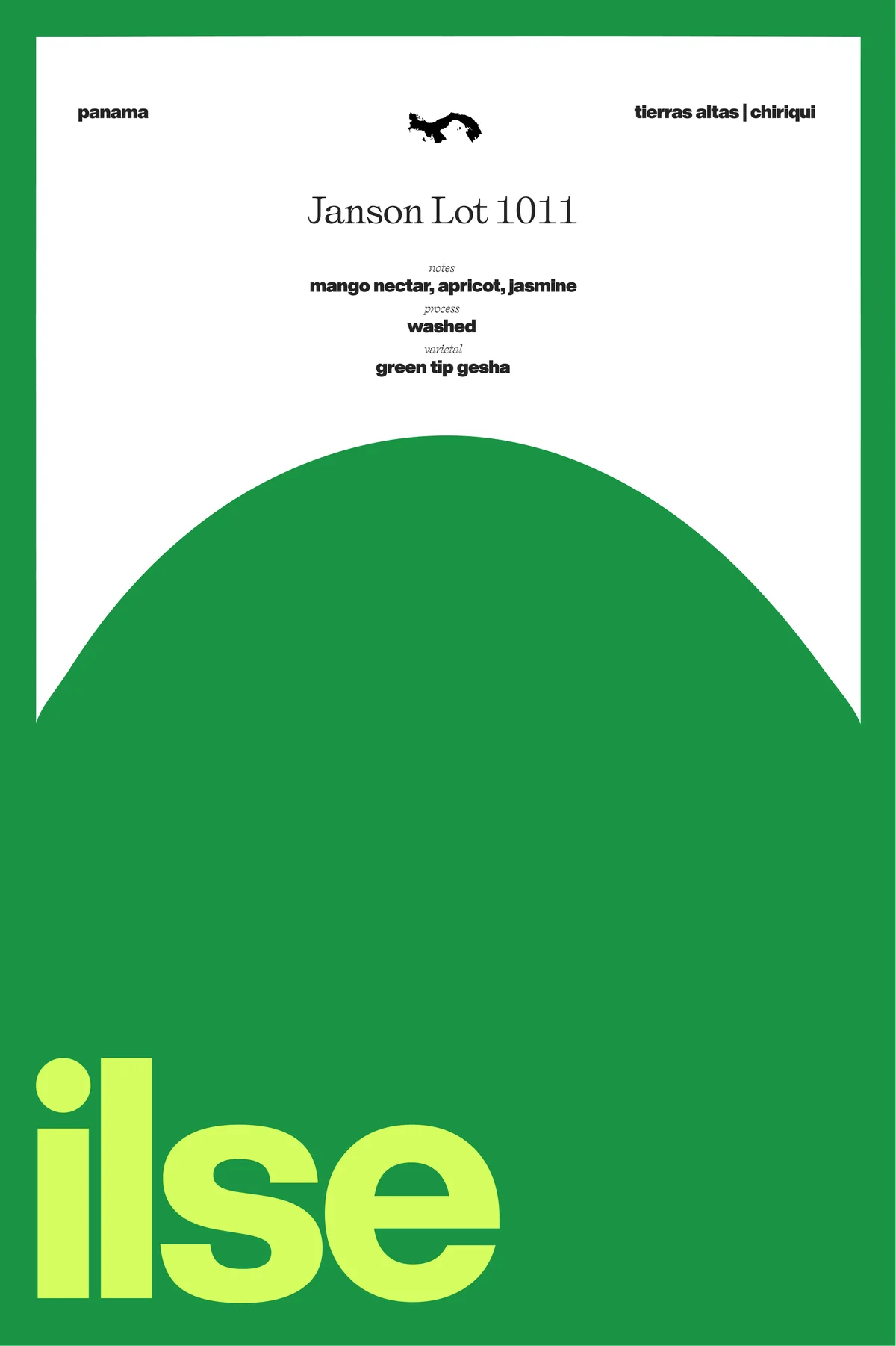 Panama | Janson Lot 1011 Washed Green Tip Gesha