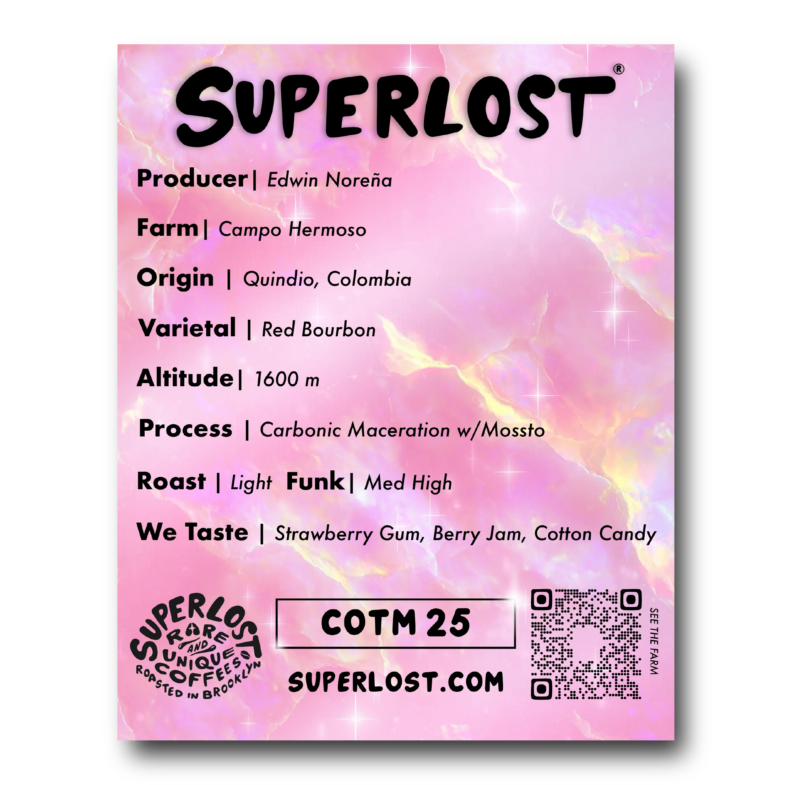 COTM 25 (Edwin Noreña - Campo Hermoso | Carbonic Maceration w/Mossto, Red Fruit)