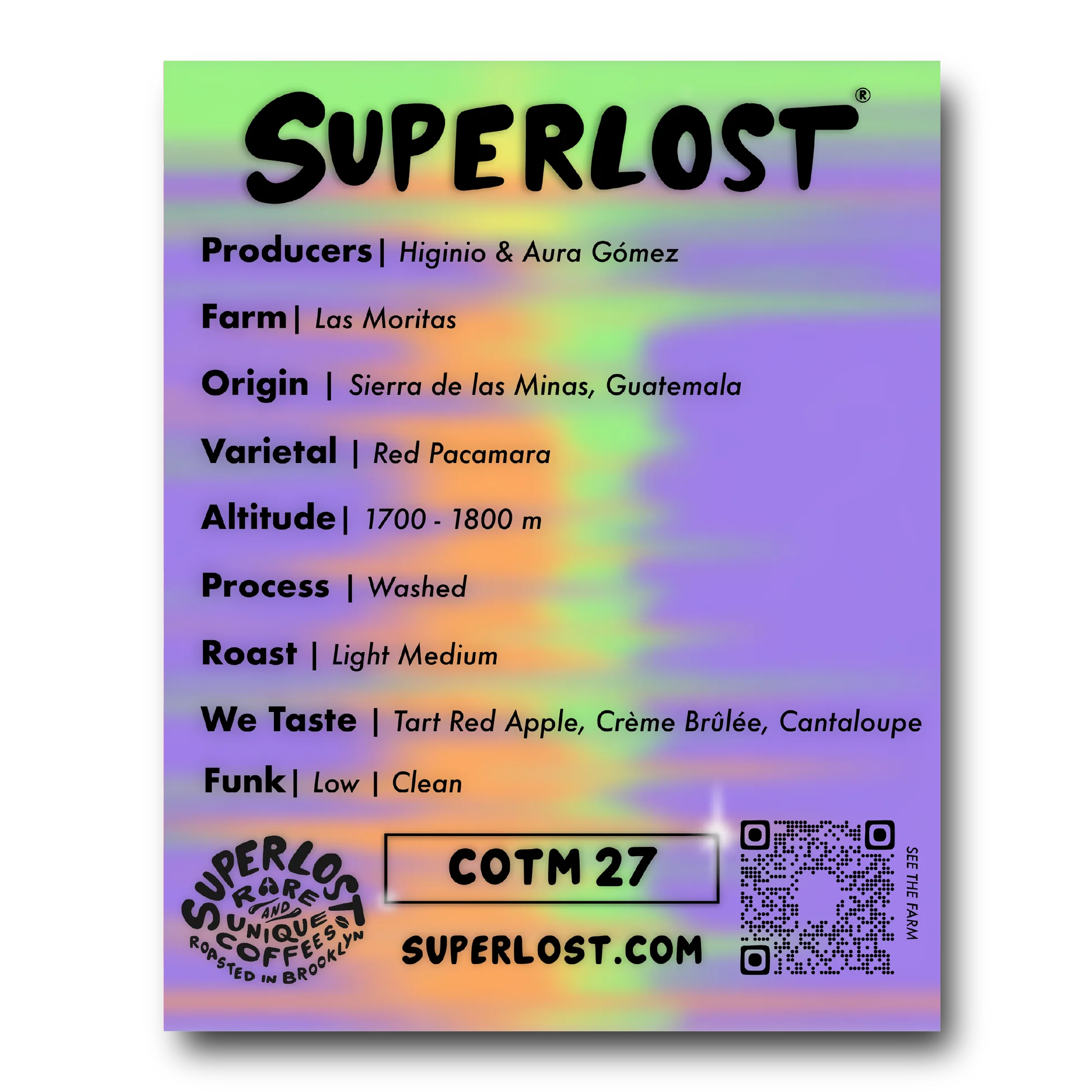 COTM 27 (Higinio & Aura Gómez - Red Pacamara)