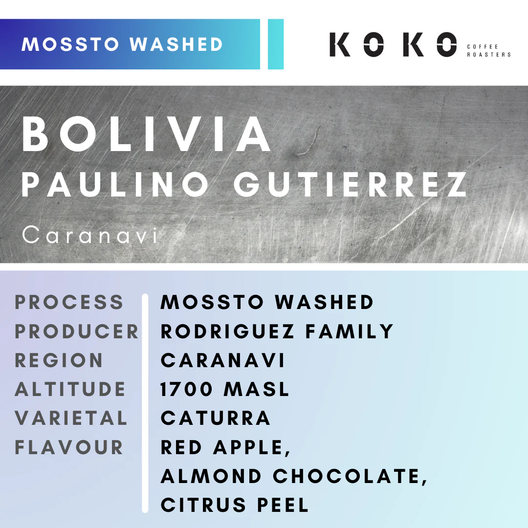 Bolivia Paulino Gutierrez Mossto Washed