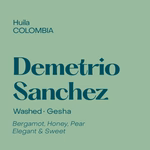 Colombia Demetrio Sanchez, Washed Gesha
