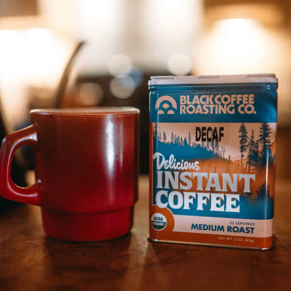 Delicious Organic Instant DECAF Coffee Tin