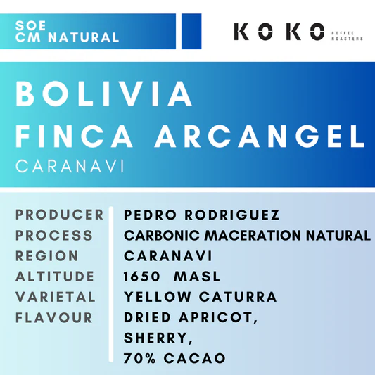Bolivia Finca Arcangel Yellow Caturra CM Natural