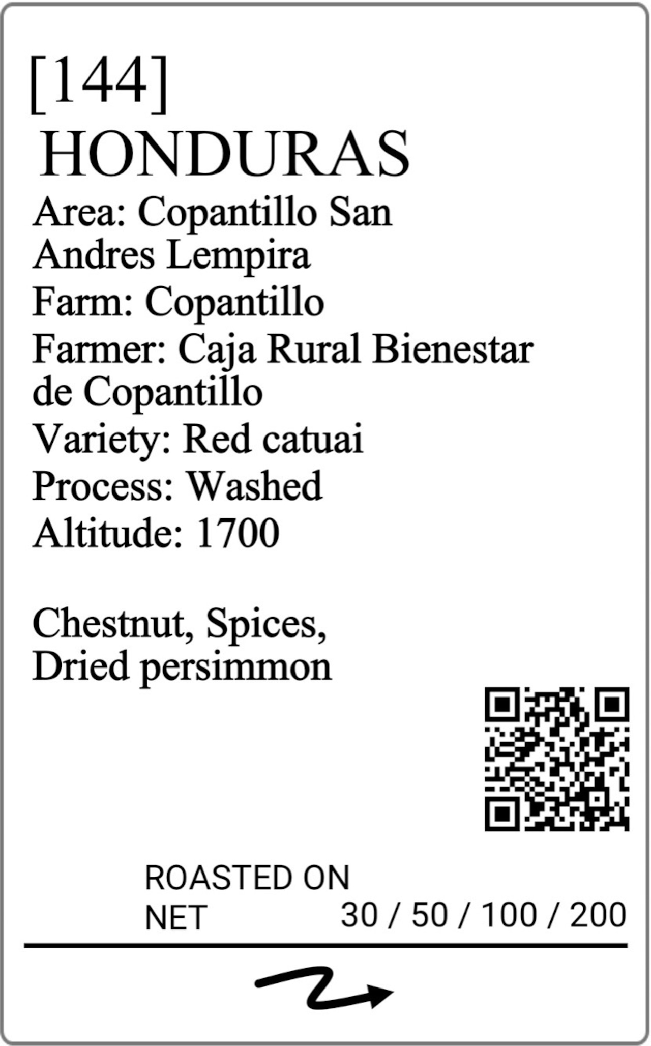 Honduras Copantillo Red Catuai Washed