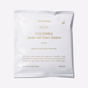 Colombia Jardin del Eden Geisha Washed Drip Bag (Dip Style)
