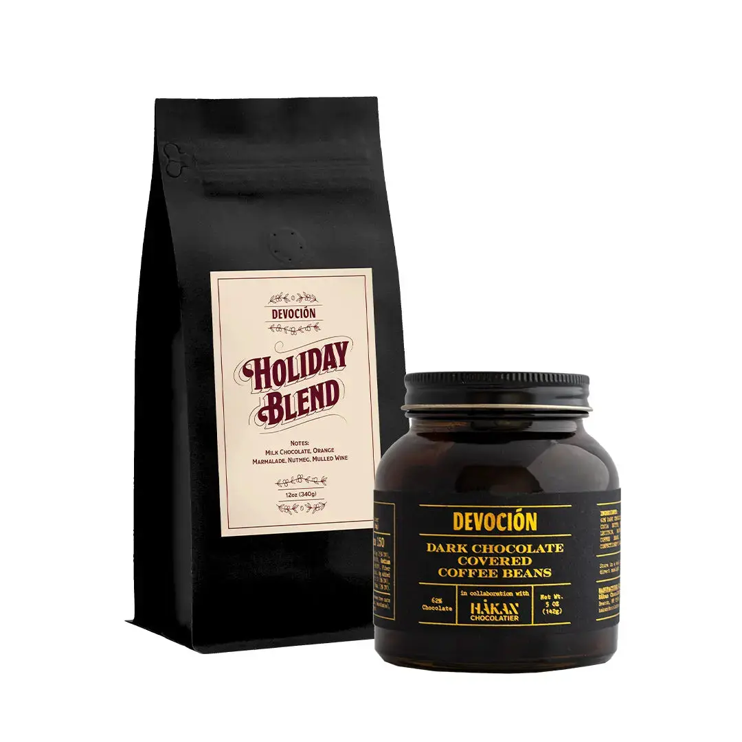 Holiday Blend & Chocolate Covered Espresso Beans