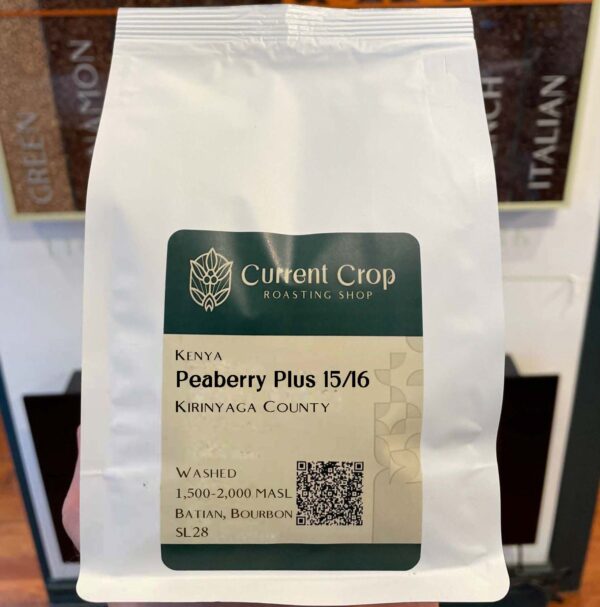 Kenya: Peaberry Plus 15/16, Kirinyaga County (Roast-to-Order)